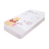 Disney Crib Sheets Gray - Winnie The Pooh Gray & White Gingham Fitted Crib Sheet