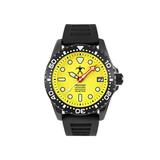 Hawaiian Lifeguard Association Dive Watches Yellow Dial Black Strap Black One Size HLA 5407
