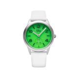 Bia Suffragette Watches Green Dial White Strap Steel One Size B1007