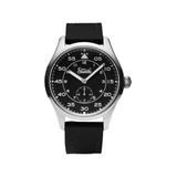 Szanto Heritage Aviator Watches Black Dial Black Strap Steel One Size SZ 2751