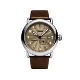 Szanto Automatic Officer Watches Brown Dial Brown Strap Steel One Size SZ 6304E