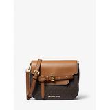 Michael Kors Emilia Small Logo Crossbody Bag Brown One Size