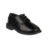 Josmo Boys' Oxfords BLACK - Black Lace-Up Dress Shoe - Boys