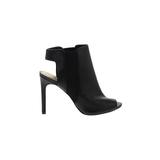 Vince Camuto Ankle Boots: Chelsea Boots Stilleto Minimalist Black Solid Shoes - Women's Size 10 - Peep Toe