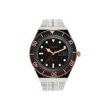 Timex 40 mm M79 Automatic Stainless Steel Bracelet Watch (Silver/Brown/Silver) Watches