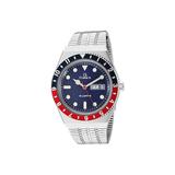 Timex 38 mm Q Timex Reissue Stainless Steel Case Blue Dial Stainless Steel Bracelet (Silver/Blue/Silver) Watches