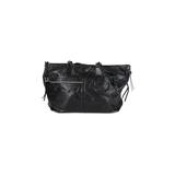 Danzo Leather Diaper Bag: Black Print Bags