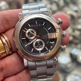 Gucci Accessories | Gucci Mens Chronograph Timepiece Watch G-Chrono Ya101309 | Color: Black/Silver | Size: Os