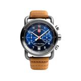 Szanto Icon Roland Sands Chrono Watches Blue Dial Tan Strap GRAY One Size IC RS 2253