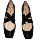 Jessica Simpson Shoes | Jessica Simpson Ballet Flats Dance Style Square Toe Size 6 M Womens | Color: Black | Size: 6