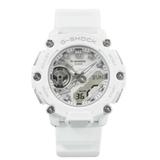 Casio G-Shock S2200 Monochrome Colour Series White Dial White Rubber Mens Watch GMA-S2200M-7AER