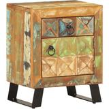Bedside Cabinet 40x30x50 cm Solid Reclaimed Wood Vidaxl Multicolour