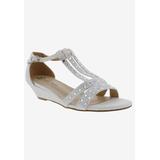 Women's Laaris T-Strap Sandal by Bellini in White Fabric (Size 8 1/2 M)
