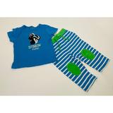 Disney Matching Sets | Disney Parks Bambi Flower Skunk 2 Outfit Boy 24m 24 Blue Green Pants Top Cute | Color: Blue/Green | Size: 24mb