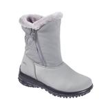 Totes® Women’s Water-Resistant Mid-Calf Boots with Double Zippers, Grey 9 M Medium