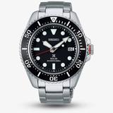Seiko Mens Prospex Solar Black Diver Watch SNE589P1