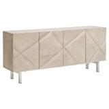 Allie Media Sideboard - Natural Gray/Silver - Natural Gray Ash/silver