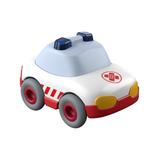 HABA Toy Cars and Trucks - White Ambulance Toy Car