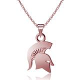 Dayna Designs Michigan State Spartans Rose Gold Pendant Necklace