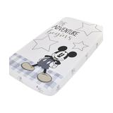 Disney Boys' Crib Sheets Blue - Mickey Mouse Star & Gingham Fitted Crib Sheet