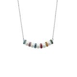 Limoges Jewelry Women's Necklaces Silver - Crystal & Imitation Pearl 6-Ct. Personalized Birthstone Necklace