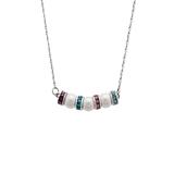 Limoges Jewelry Women's Necklaces Silver - Crystal & Imitation Pearl 4-Ct. Personalized Birthstone Necklace