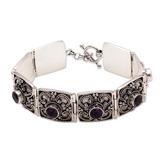 Amethyst bracelet 'Mystical Flower'