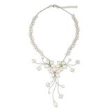 'White Pearl Bouquet' - Bridal Pearl Necklace from Thailand