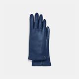 Coach Accessories | Coach Sculpted Signature Leather Tech Gloves Nwt | Color: Blue | Size: 7