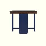 Gracie Oaks Quattro Counter Height Dining Table Wood in Blue, Size 36.0 H x 41.7 W x 29.5 D in | Wayfair 3EB37CDEF4D6424987DD72AD3C3D5D4A