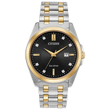 Citizen Corso Eco-Drive Black Dial Stainless Steel Band Men's Watch | Citizen Men's Watch - Gifts For Him BM7107-50E