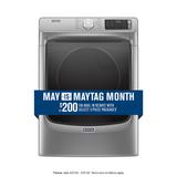 Maytag 7.3-cu ft Stackable Steam Cycle Electric Dryer (Metallic Slate) ENERGY STAR | MED6630HC