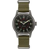 Bulova Hack Men's Watch Leather Strap Military Performance - 98A255 Gifts for Him