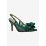 Wide Width Women's Deloris Pump by J. Renee in Emerald (Size 7 1/2 W)