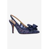 Wide Width Women's Deloris Pump by J. Renee in Navy (Size 12 W)