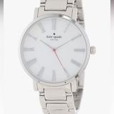 Kate Spade Accessories | Kate Spadegramercy Grand Mother Of Pearl Dial Stainless Steel Ladies Watch | Color: Gold/Silver/Tan | Size: Os