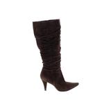 Kenneth Cole REACTION Boots: Slouch Stilleto Boho Chic Brown Print Shoes - Women's Size 9 1/2 - Closed Toe