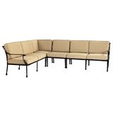 Amalfi 4-Piece Sectional with 5 Chair Cushion Sets and 1 Corner Cushion Set - Ballard Designs