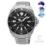 Seiko Samurai Srpf03 Srpf03k1 Black Stainless Steel Divers Automatic