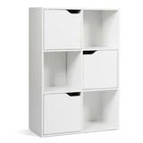 6 Cubes Wood Storage Shelves Organization