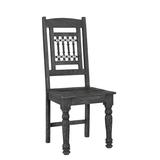 Felix Carved Wood Dining Chairs (Set of 2) in Antique Black - TF431702FE