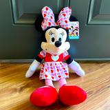 Disney Toys | Nwt Disney Minnie Mouse, Valentine, Stuffed Animal | Color: Pink/Red | Size: Osbb