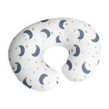 Stars & Moon Nursing Pillow Cover Case by Sweet Jojo Designs Rayon from Bamboo in Blue/Gray/White, Size 4.0 H x 17.25 W in | Wayfair