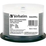 Verbatim 97338 BD-R 25GB 16x DataLifePlus White Thermal, Hub Printable Spindle (50 P 97338