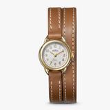 Women's Watch | The Shinola Runabout | Light Silver Dial+ Tan Strap