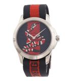 Gucci Accessories | Gucci Bluered Unisex Swiss Made Marche De Merveilles Nylon Strap Watch | Color: Blue/Red | Size: Os