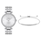 Coach Accessories | Coach Ladies' Park Watch Set Silver Watch And Bracelet Set New | Color: Silver | Size: Os