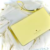Kate Spade Bags | Kate Spade | Os | Canary Lemon Yellow Leather Long Rectangle Zip Wallet Clutch | Color: Yellow | Size: Os