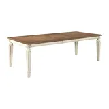 Signature Design by Ashley Realyn Rectangular Wood-Top Dining Table, One Size, White
