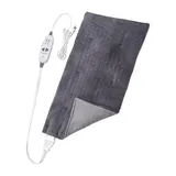 Sharper Image Calming Heat Massaging Weighted Heating Pad - 6 Settings, One Size, Gray
